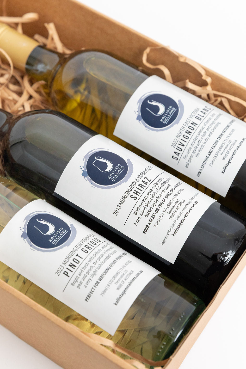 Kallista Cellars Gift Box | 2 White + 1 Red